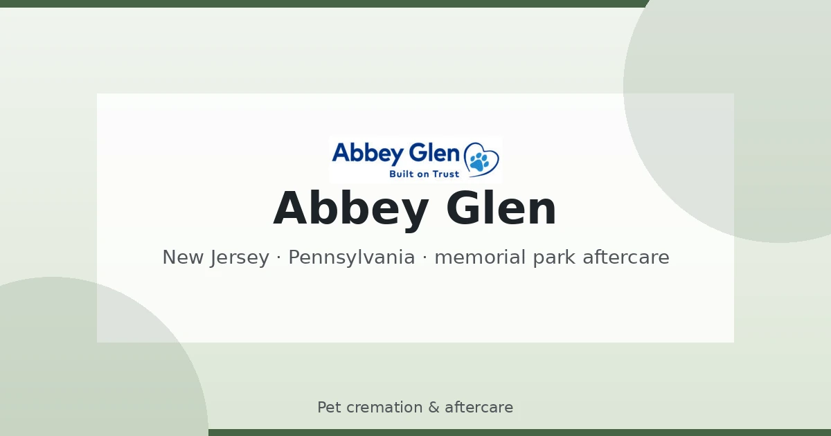 Abbey Glen Pet Aftercare