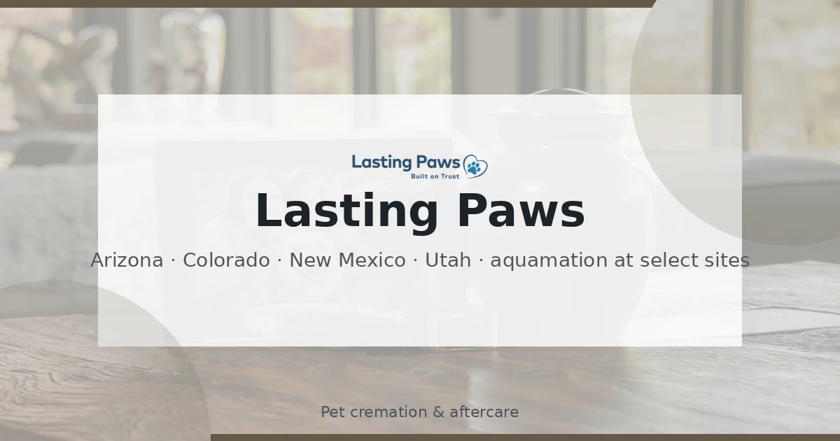 Lasting Paws Pet Memorial