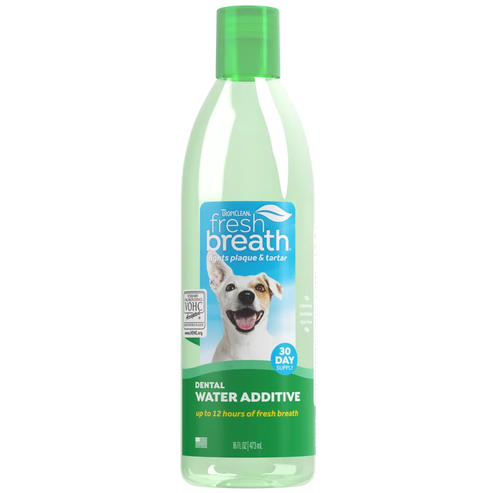 TropiClean Fresh Breath Oral Care Water Additive for Pets 16 oz