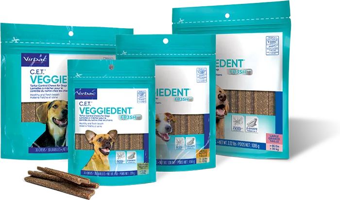 Virbac C.E.T. VEGGIEDENT FR3SH Tartar Control Chews