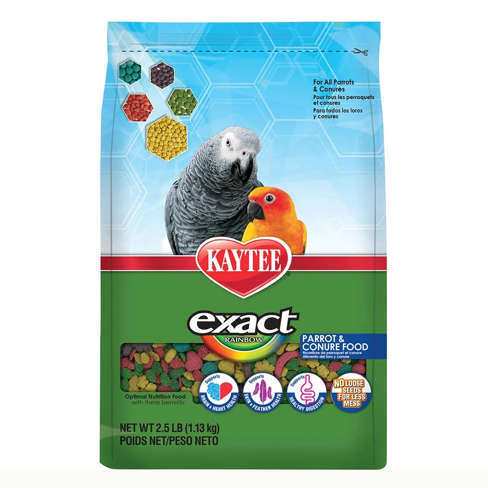 Kaytee Exact Rainbow Parrot and Conure Food