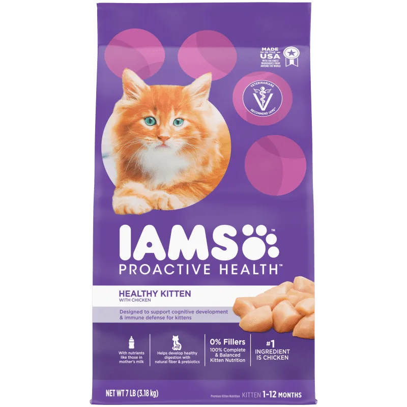 IAMS ProActive Health Healthy Kitten Dry Cat Food with Chicken