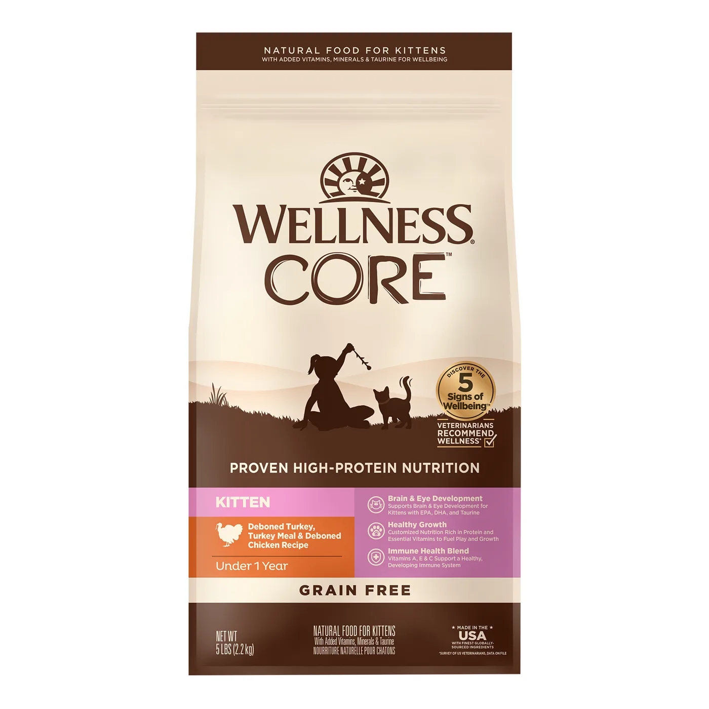 Wellness CORE Kitten Deboned Turkey, Turkey Meal & Deboned Chicken