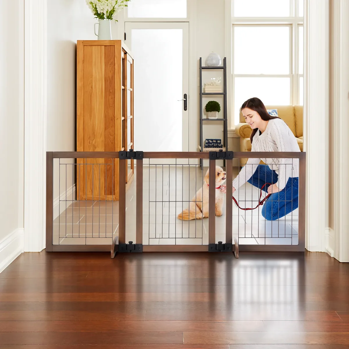 North States MyPet Wide Freestanding Versa-Lock Pet Gate®