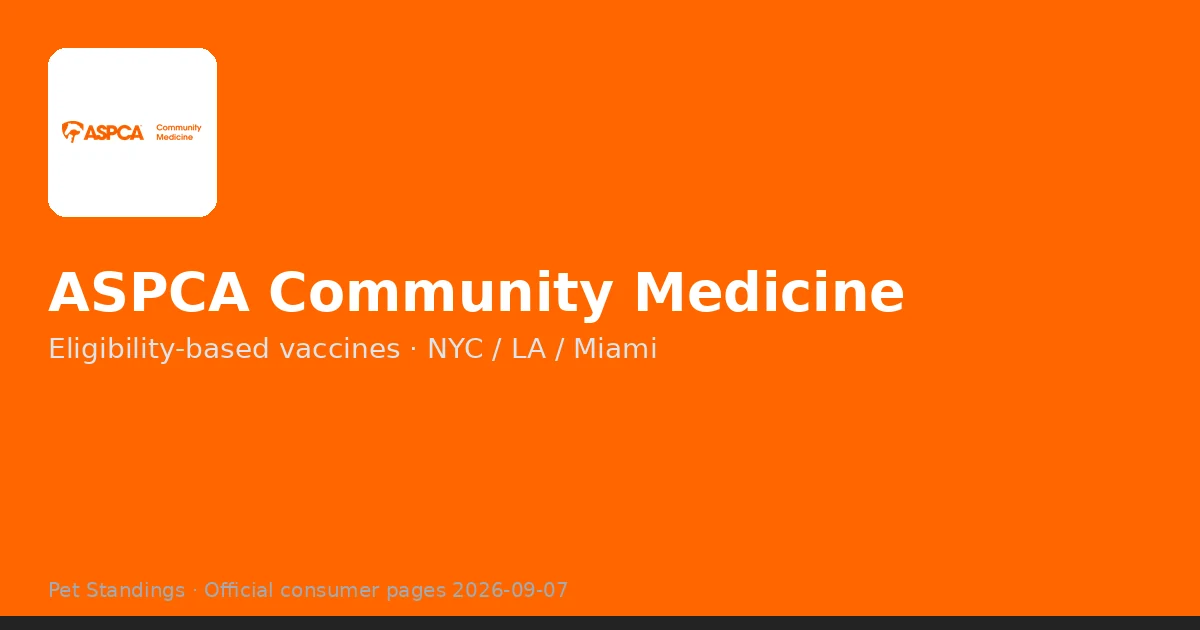 ASPCA Community Medicine