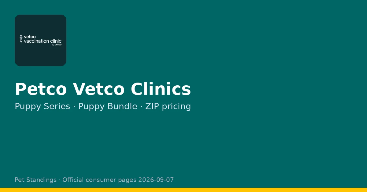 Petco Vetco Vaccination Clinics