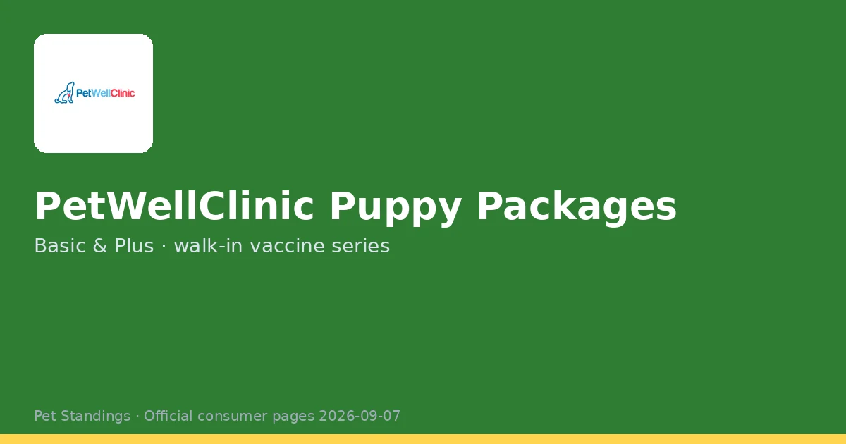 PetWellClinic® Puppy Packages