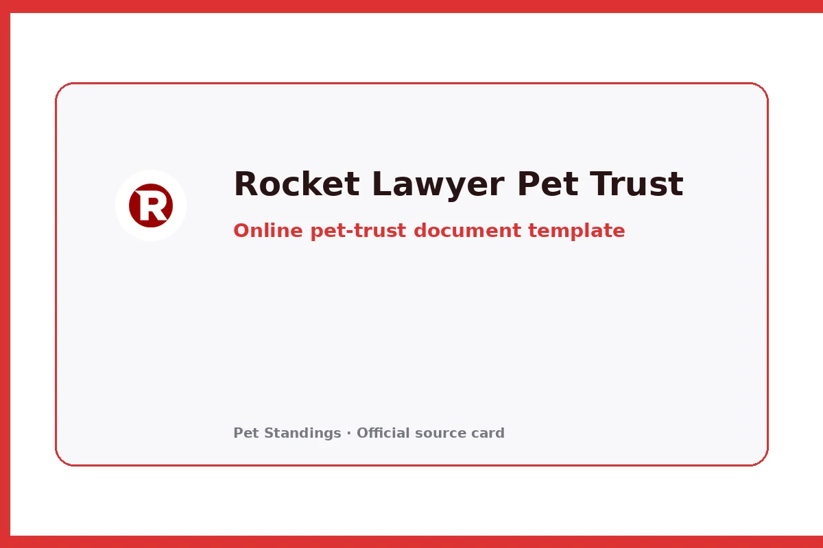 Rocket Lawyer Pet Trust Document